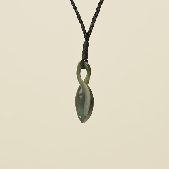 Pikorua Kawakawa Inanga Small Pounamu Pendant