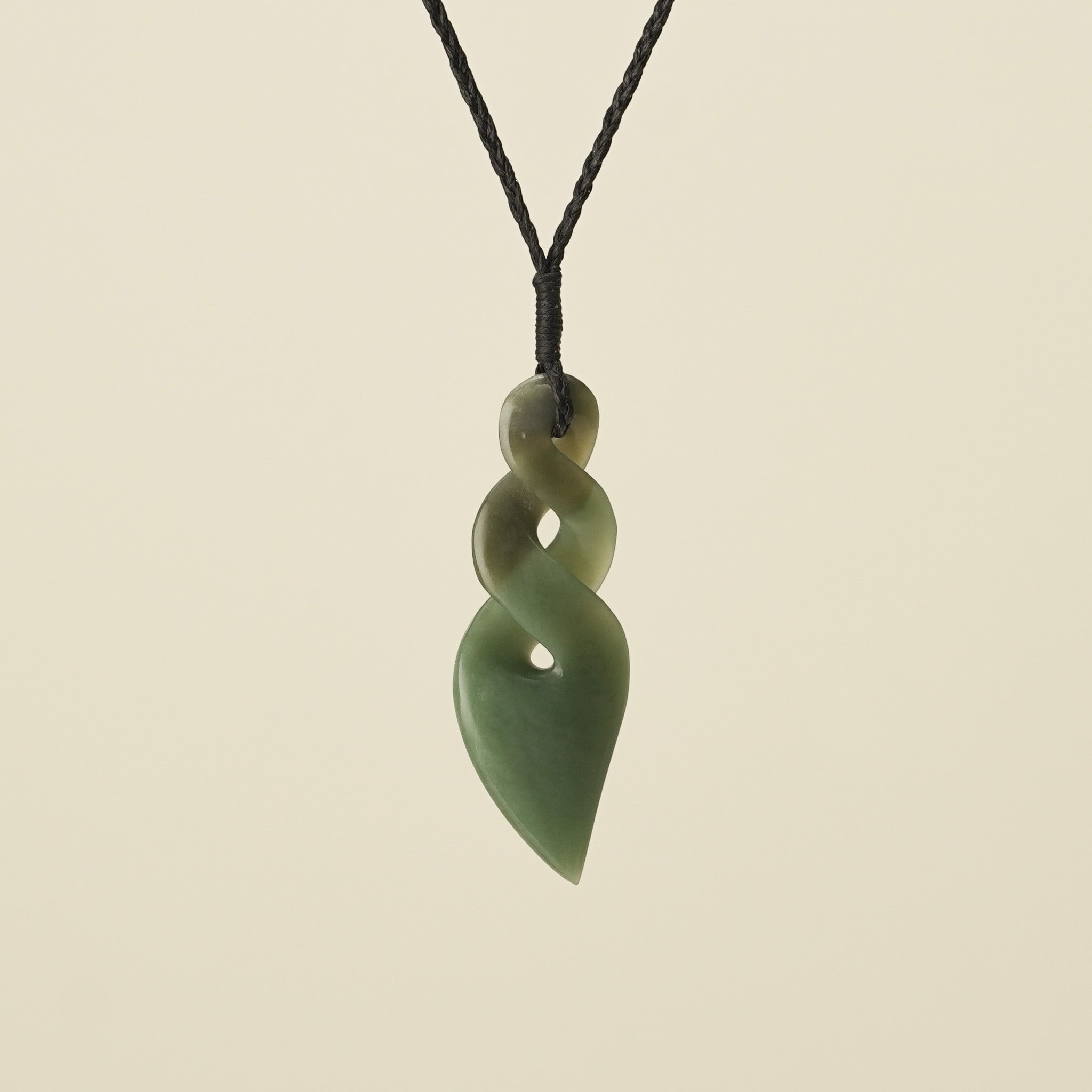 Pikorua Double Twist Large Pounamu Pendant – Arrowtown Stonework