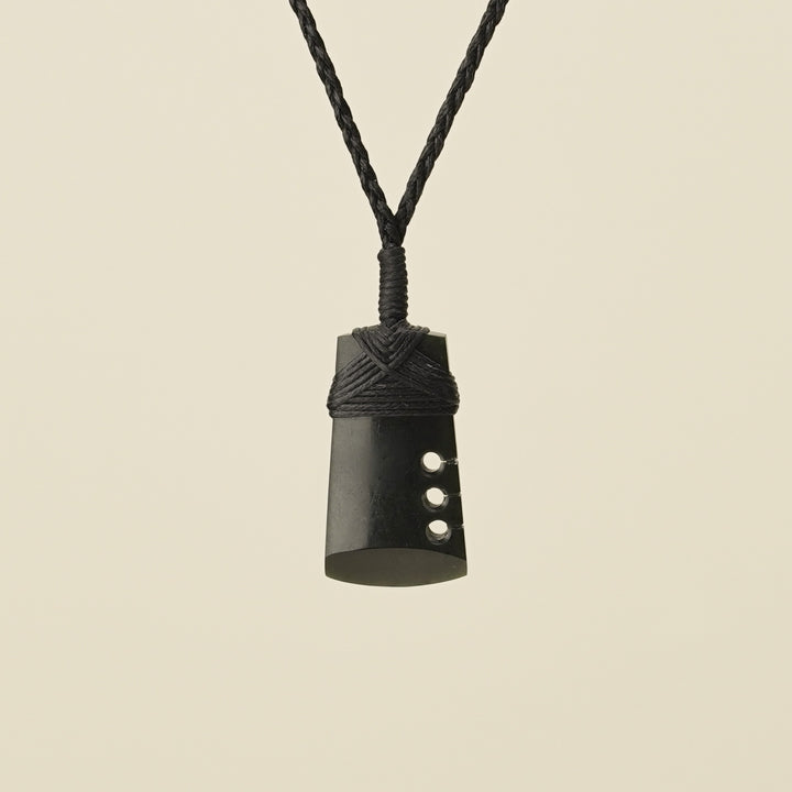 Notched Toki Kawakawa Extra Small Pounamu Pendant