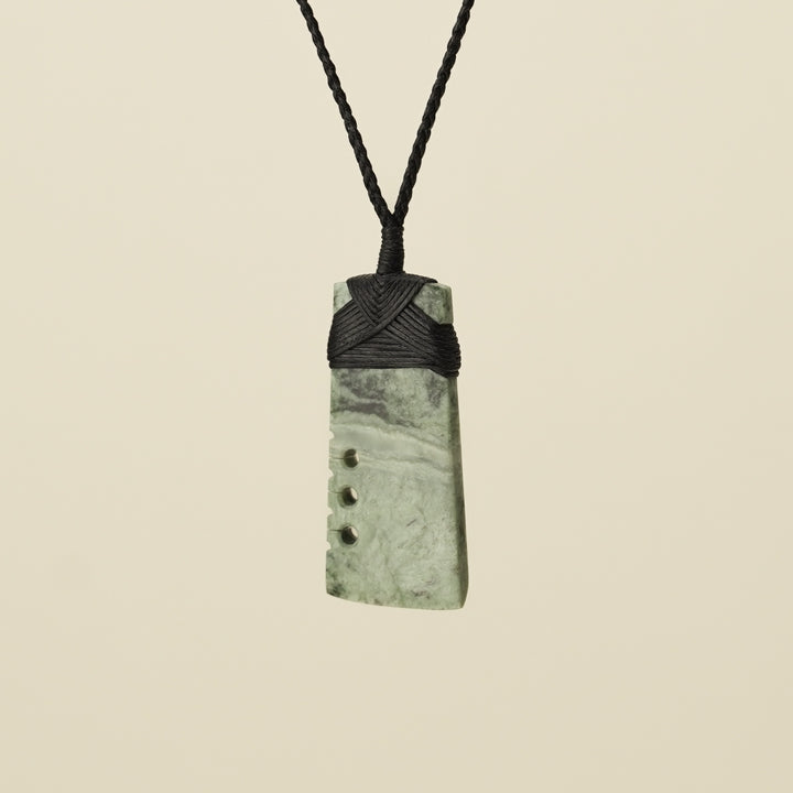 Notched Toki Kokopu Matte Medium Pounamu, Black Binding