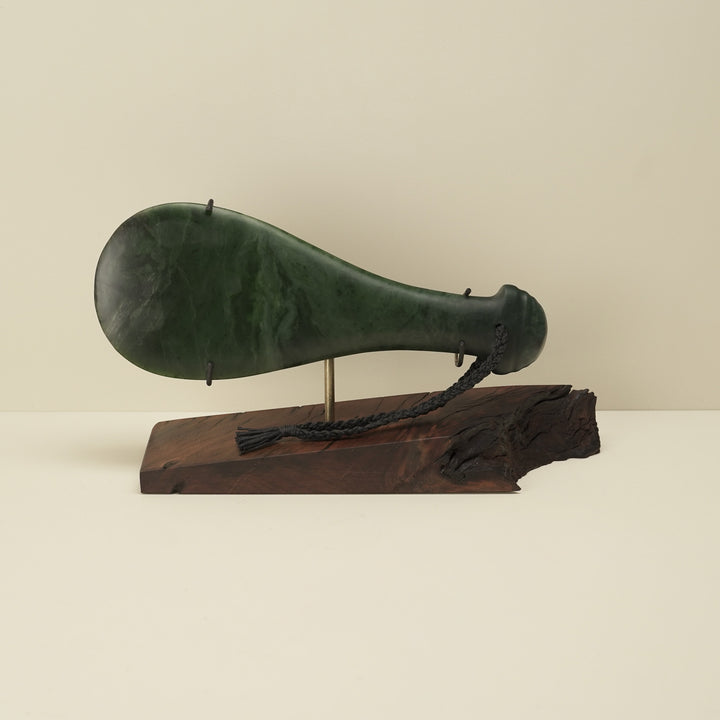 Mere Kawakawa Greenstone Large Sculpture