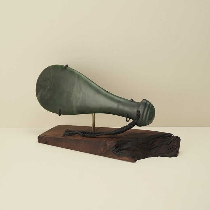 Mere Kawakawa Greenstone Large Sculpture