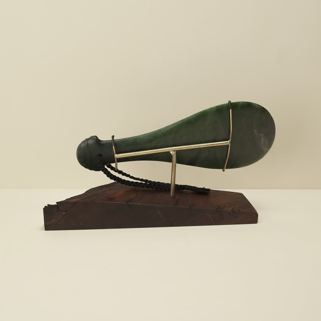 Mere Kawakawa Greenstone Large Sculpture