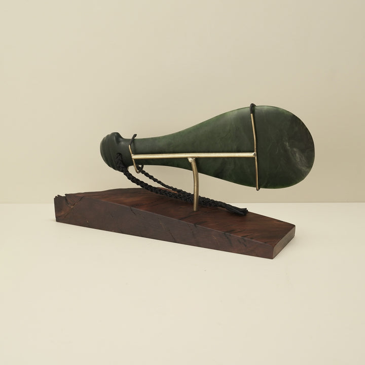 Mere Kawakawa Greenstone Large Sculpture