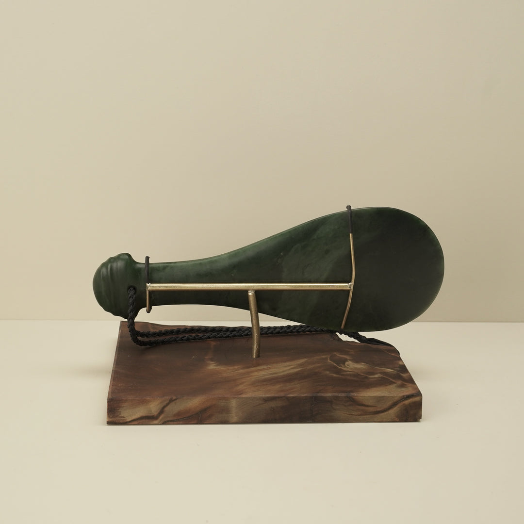Mere Kawakawa Greenstone Large Sculpture