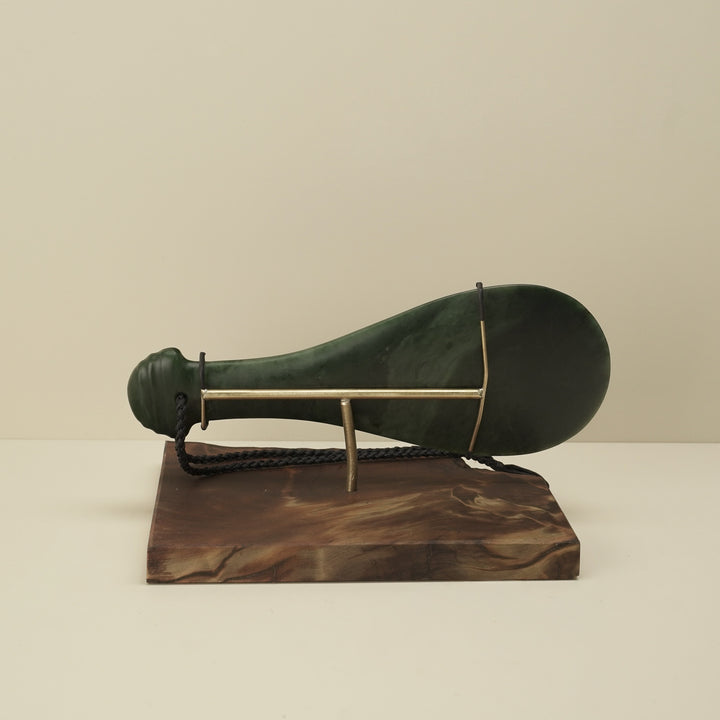 Mere Kawakawa Greenstone Large Sculpture