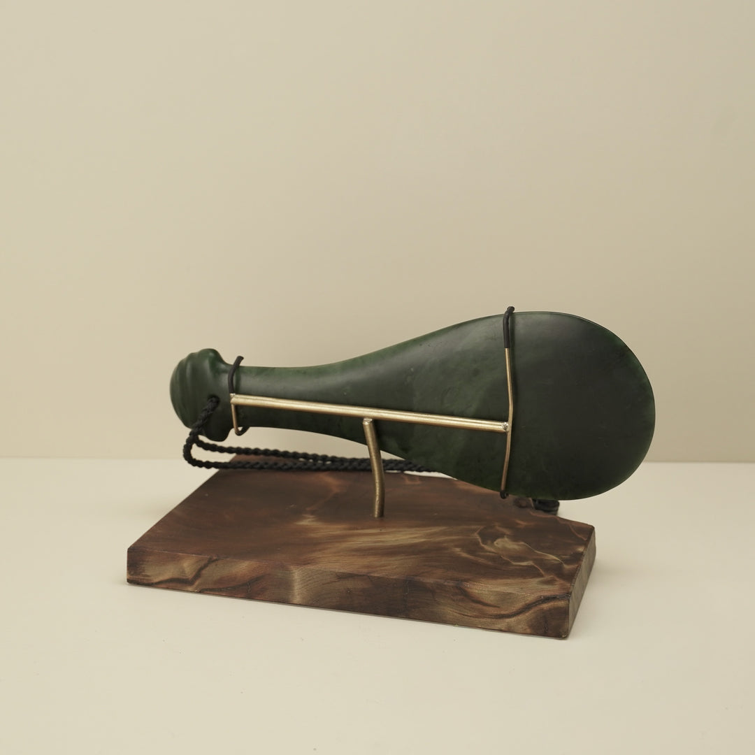Mere Kawakawa Greenstone Large Sculpture