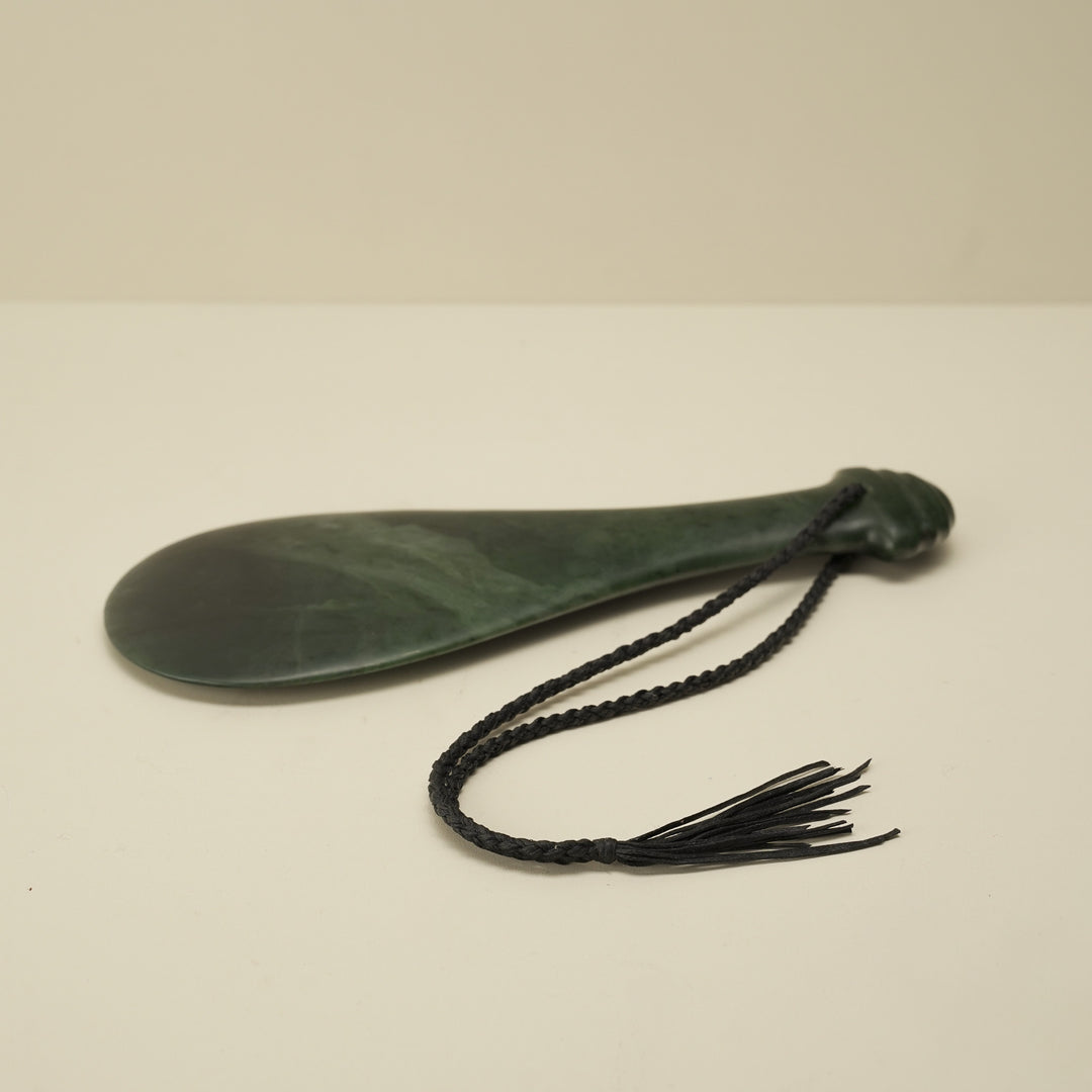 Mere Kawakawa Greenstone Large Sculpture