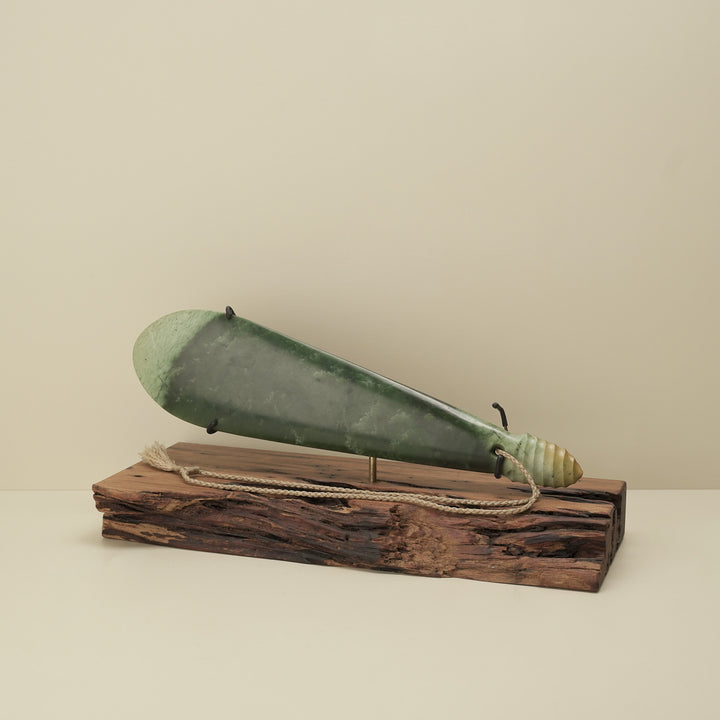 Flower (Putiputi) Pounamu Mere Sculpture