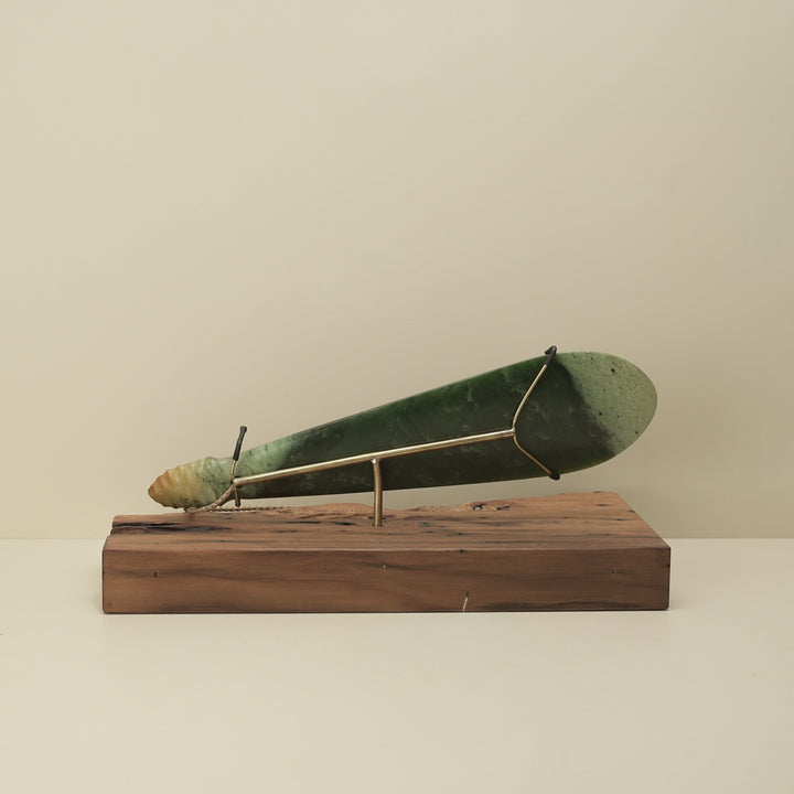 Flower (Putiputi) Pounamu Mere Sculpture