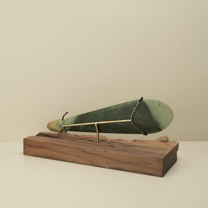 Flower (Putiputi) Pounamu Mere Sculpture