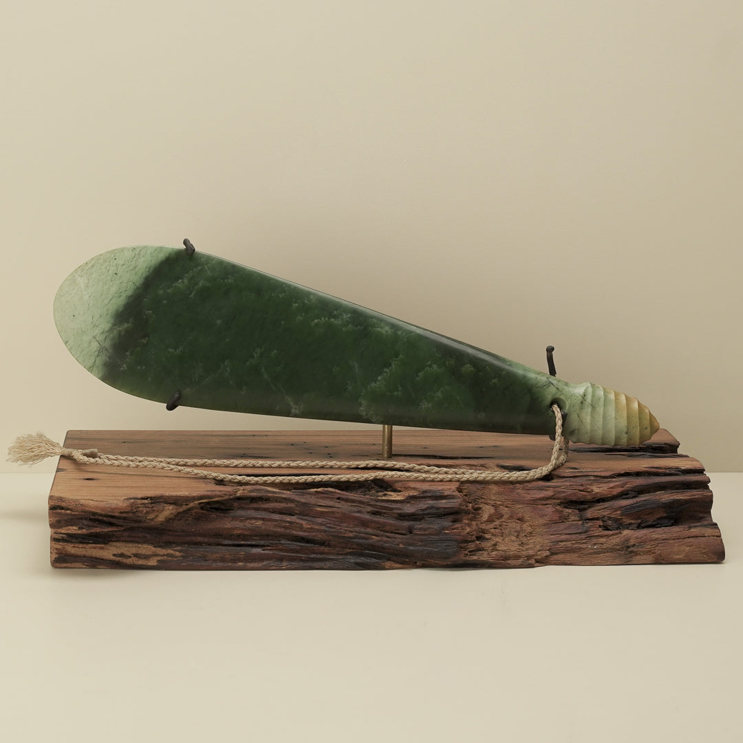 Flower (Putiputi) Pounamu Mere Sculpture