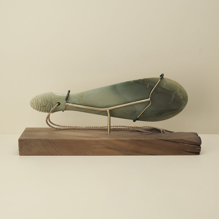 Inanga Pounamu Mere Sculpture