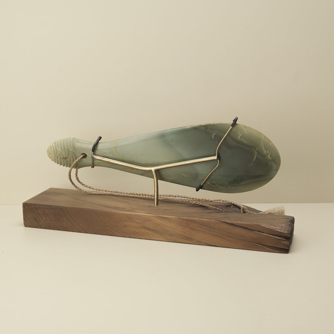 Inanga Pounamu Mere Sculpture