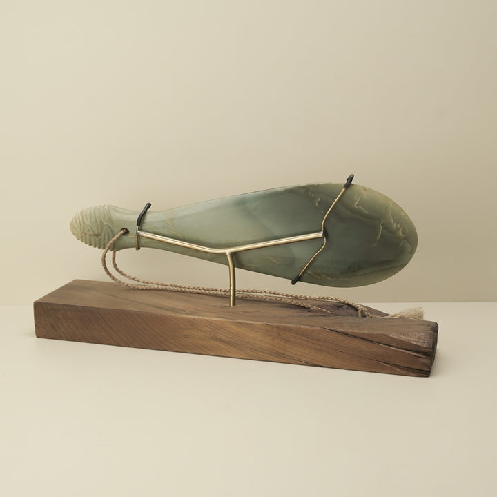 Inanga Pounamu Mere Sculpture