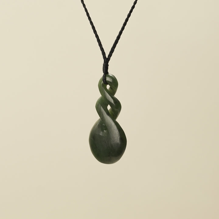 Double Pikorua Pounamu Large Pendant
