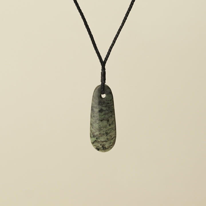 Roimata Small Medium Kōkopu Pendant, Black Binding