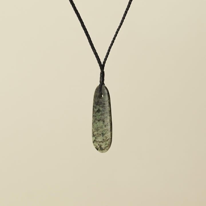 Roimata Small Medium Kōkopu Pendant, Black Binding