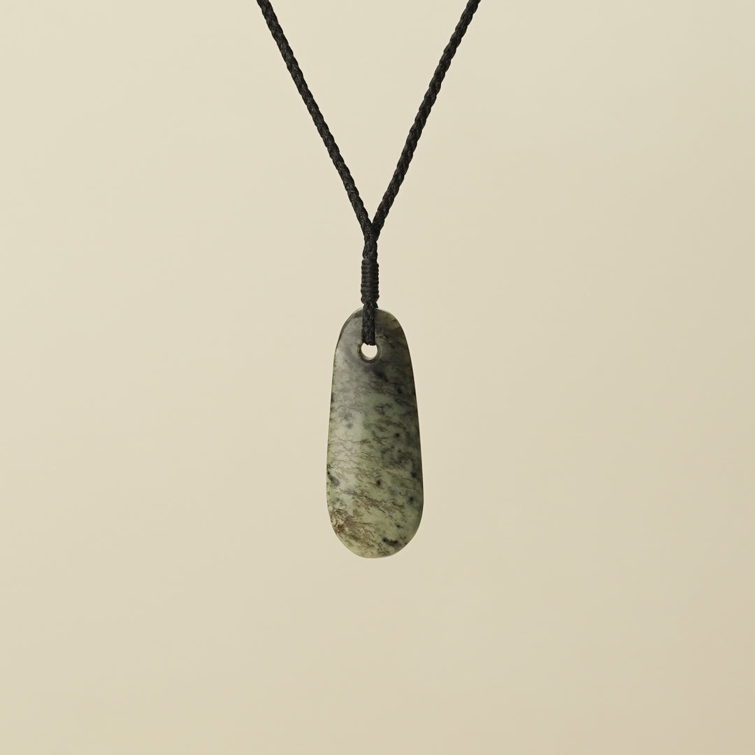 Roimata Small Medium Kōkopu Pendant, Black Binding