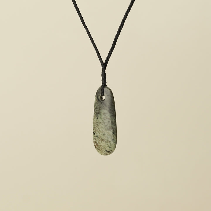 Roimata Small Medium Kōkopu Pendant, Black Binding