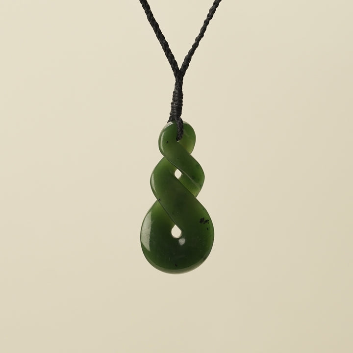 Kahurangi Double Pikorua Medium Greenstone Pendant