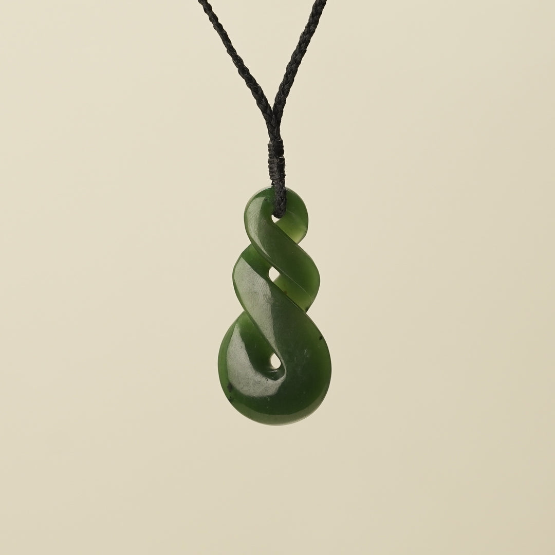 Kahurangi Double Pikorua Medium Greenstone Pendant