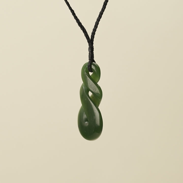 Kahurangi Double Pikorua Medium Greenstone Pendant
