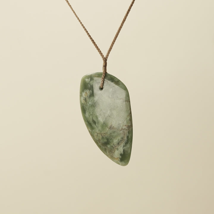 Flower Pounamu Niho Large Pendant