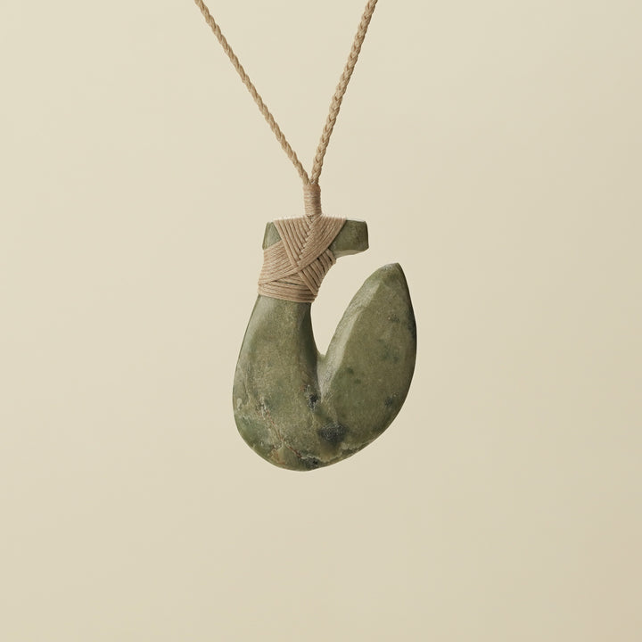 Hei Matau Medium Raukaraka Pounamu Pendant