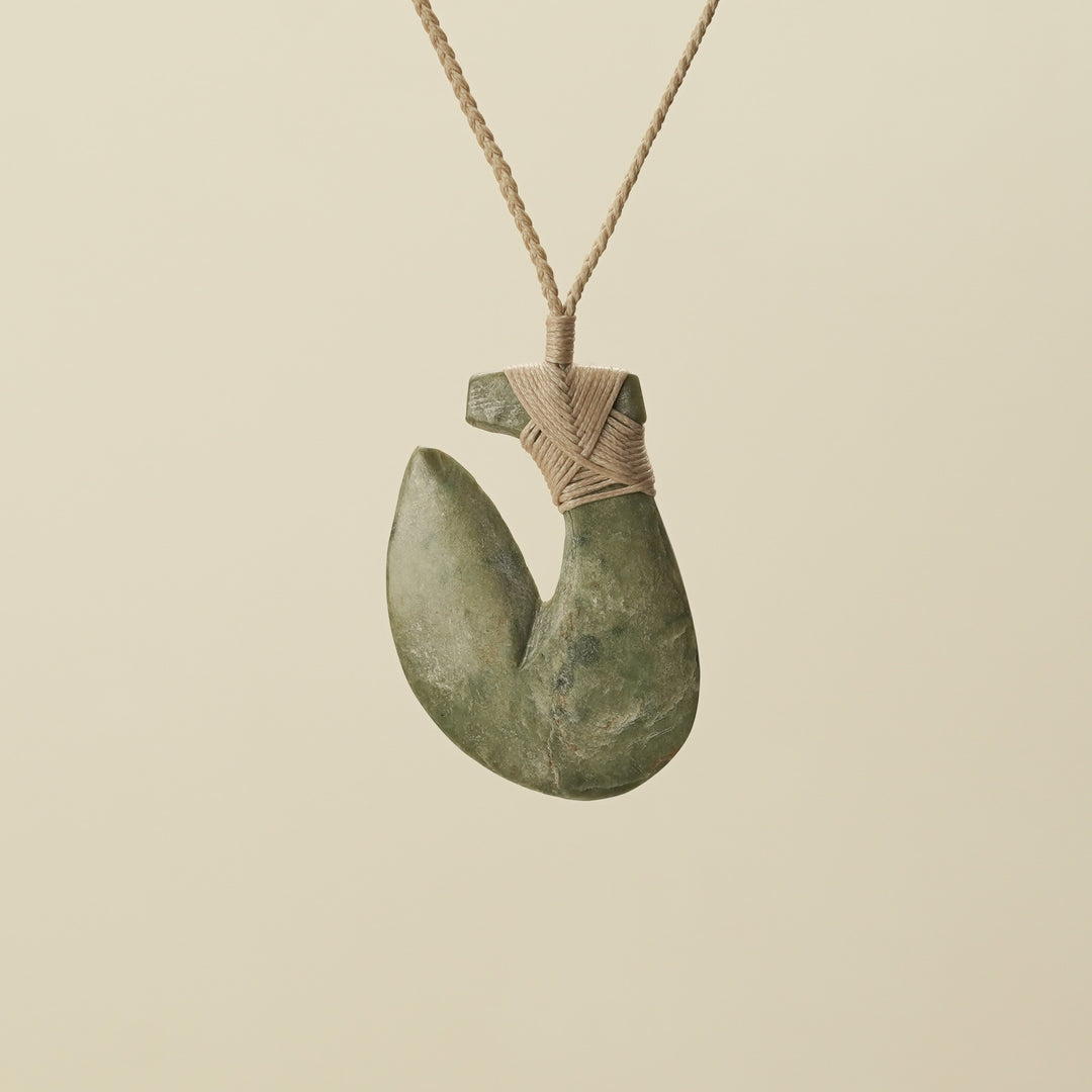 Hei Matau Medium Raukaraka Pounamu Pendant