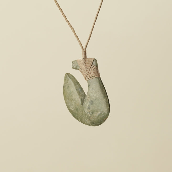 Hei Matau Medium Raukaraka Pounamu Pendant