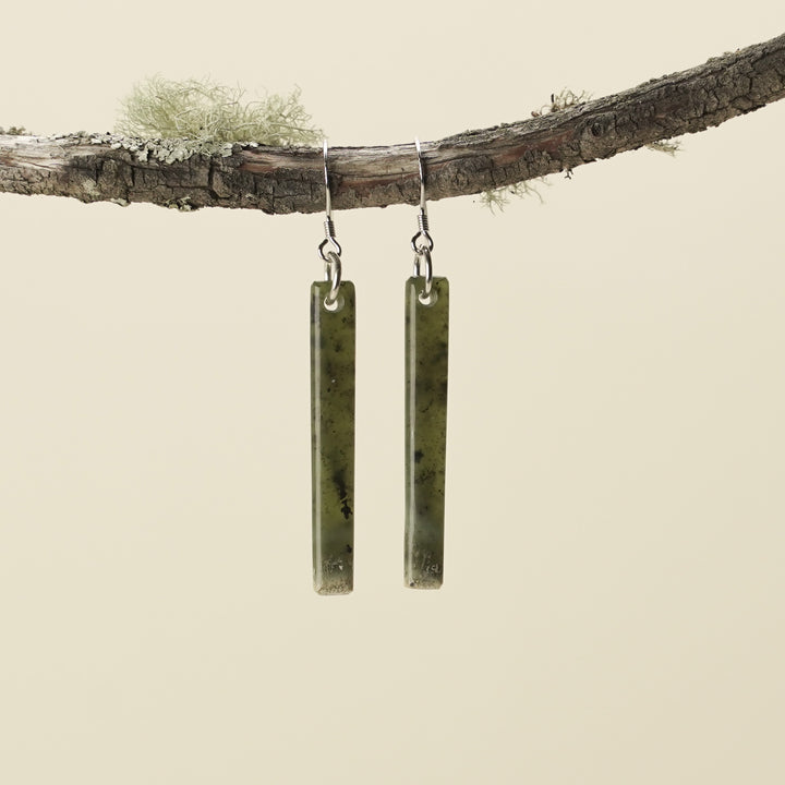 Small Tangiwai Pounamu Earrings 50mm