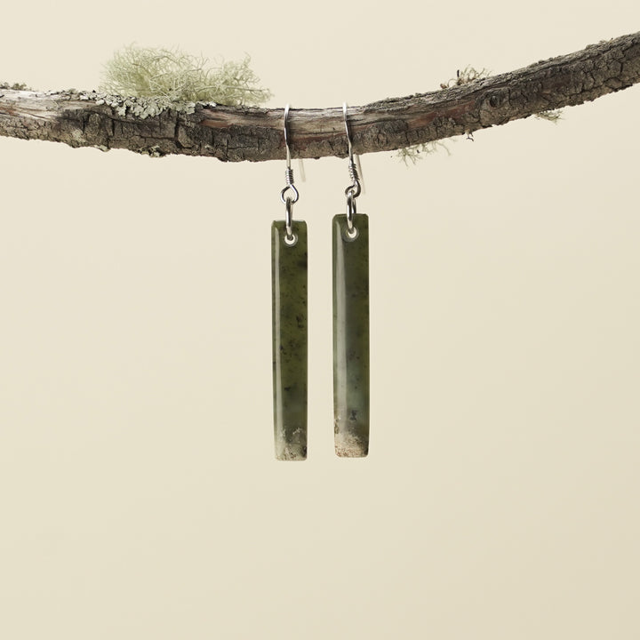 Small Tangiwai Pounamu Earrings 50mm
