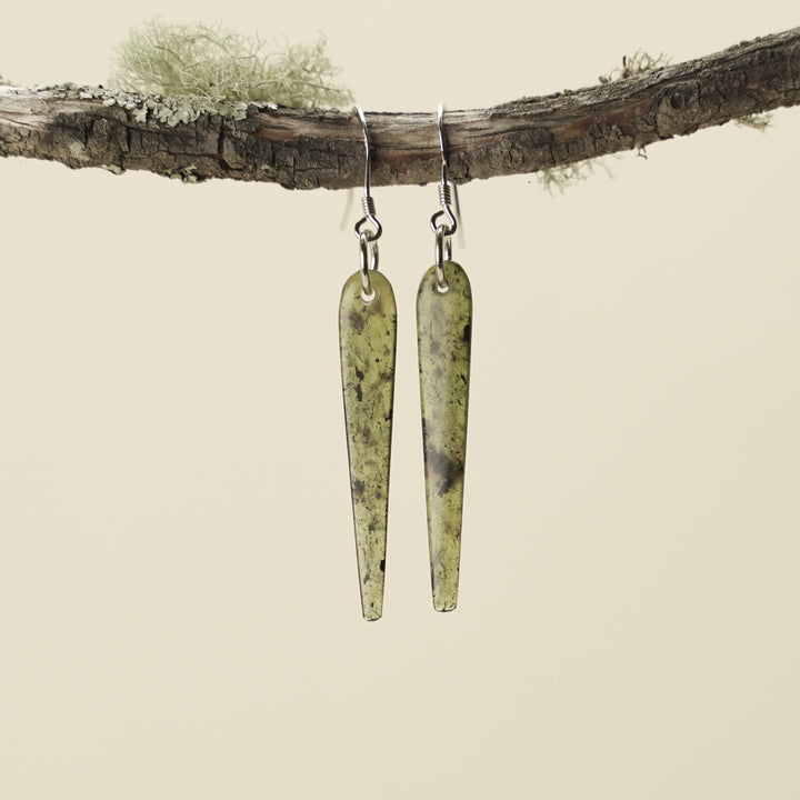 Small Tangiwai Pounamu Earrings 50mm