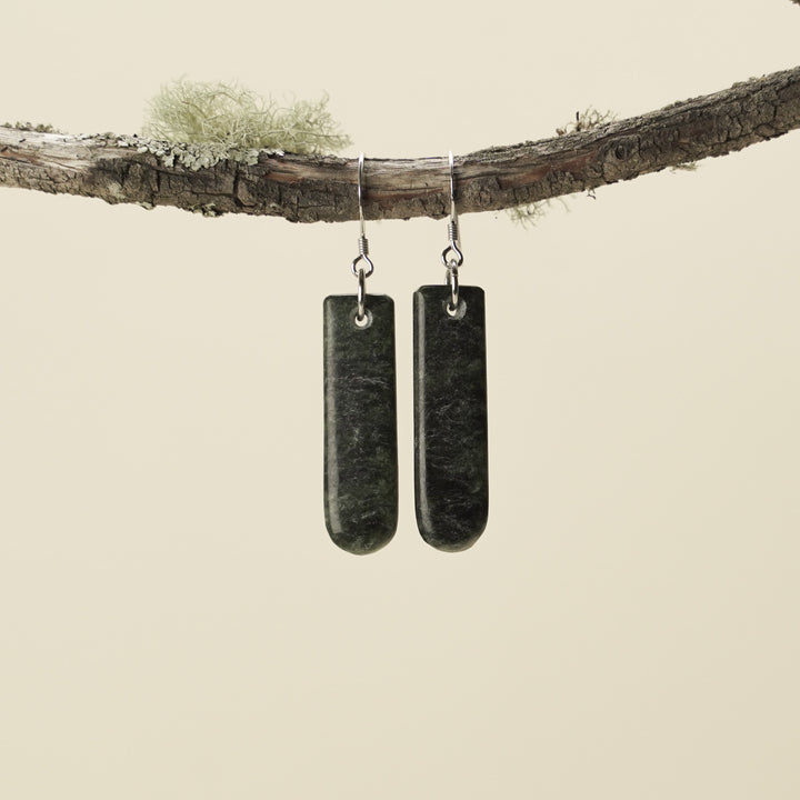 Drop Hapopo Pounamu Extra Small Earrings 35mm