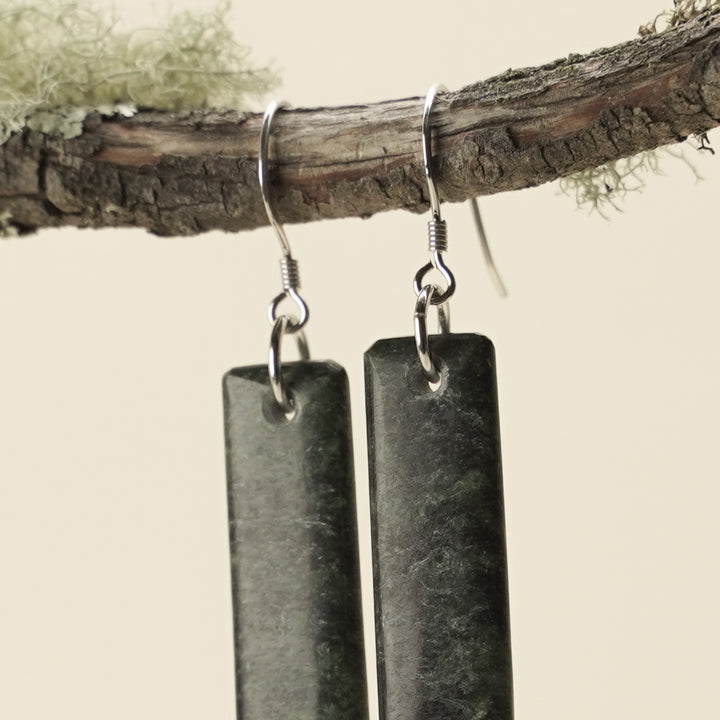 Drop Hapopo Pounamu Extra Small Earrings 35mm