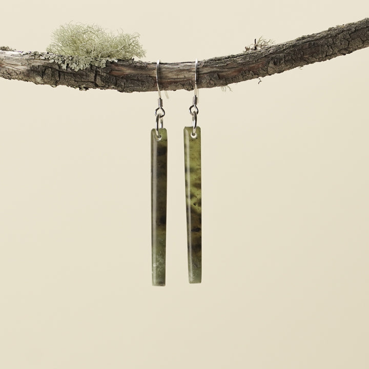Medium Tangiwai Pounamu Earrings 60mm