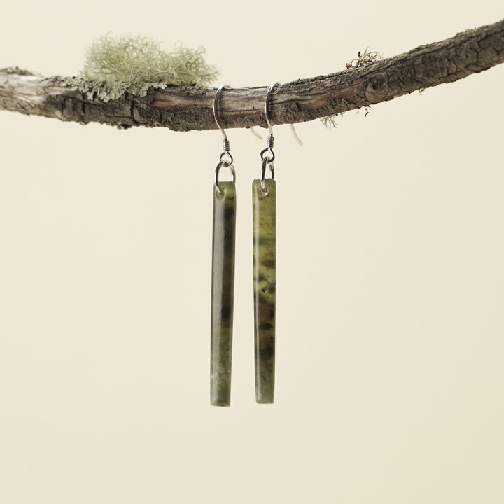 Medium Tangiwai Pounamu Earrings 60mm