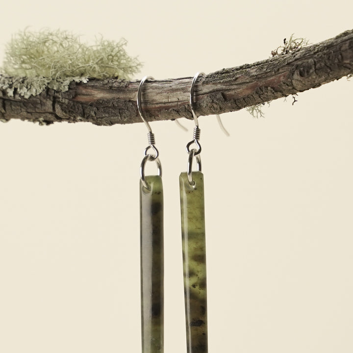 Medium Tangiwai Pounamu Earrings 60mm