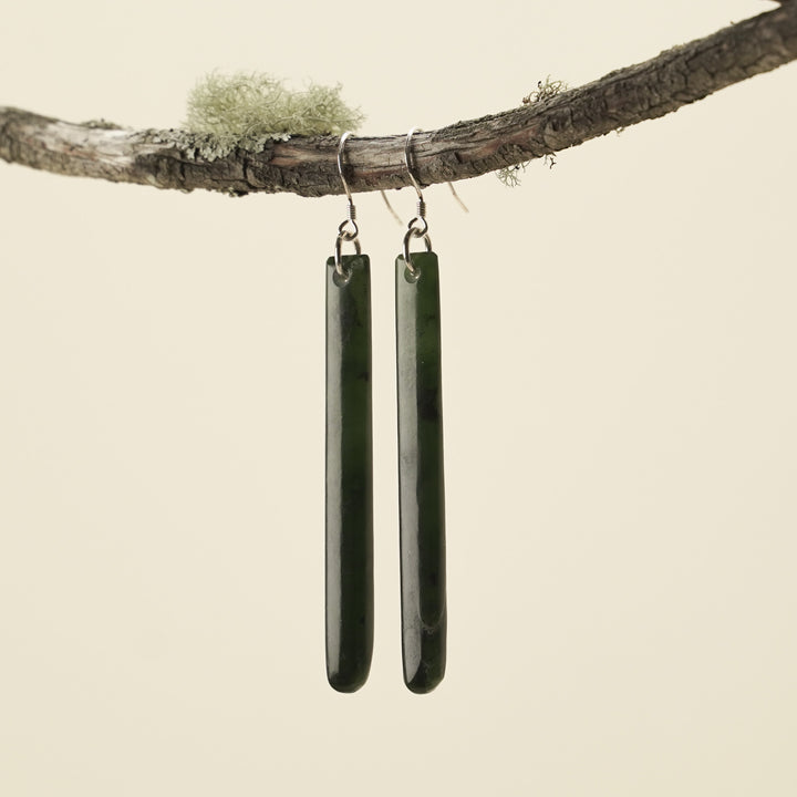 Medium Tangiwai Pounamu Earrings 60mm