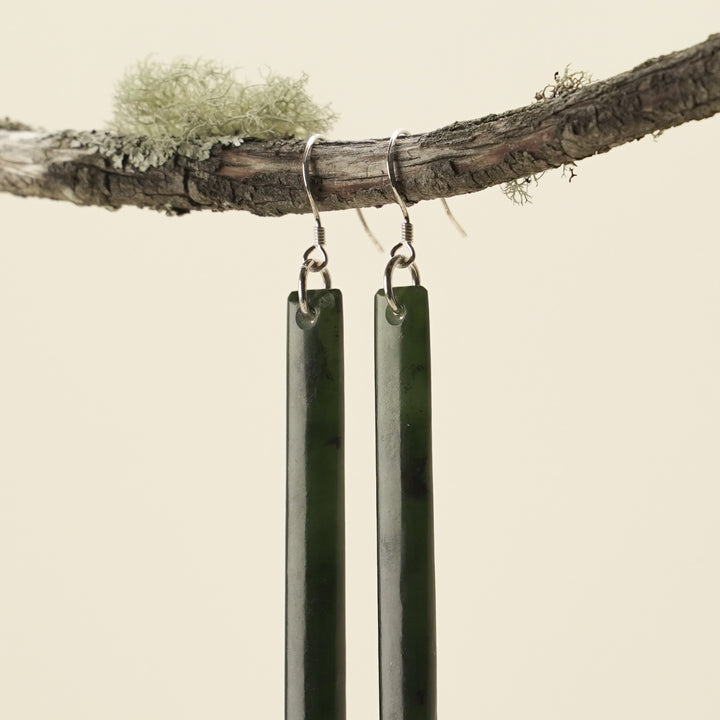 Medium Tangiwai Pounamu Earrings 60mm