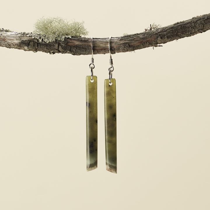 Medium Tangiwai Pounamu Earrings 60mm
