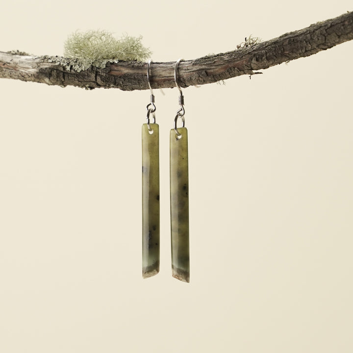 Medium Tangiwai Pounamu Earrings 60mm