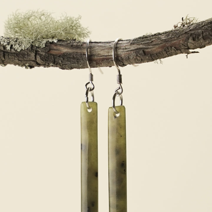 Medium Tangiwai Pounamu Earrings 60mm