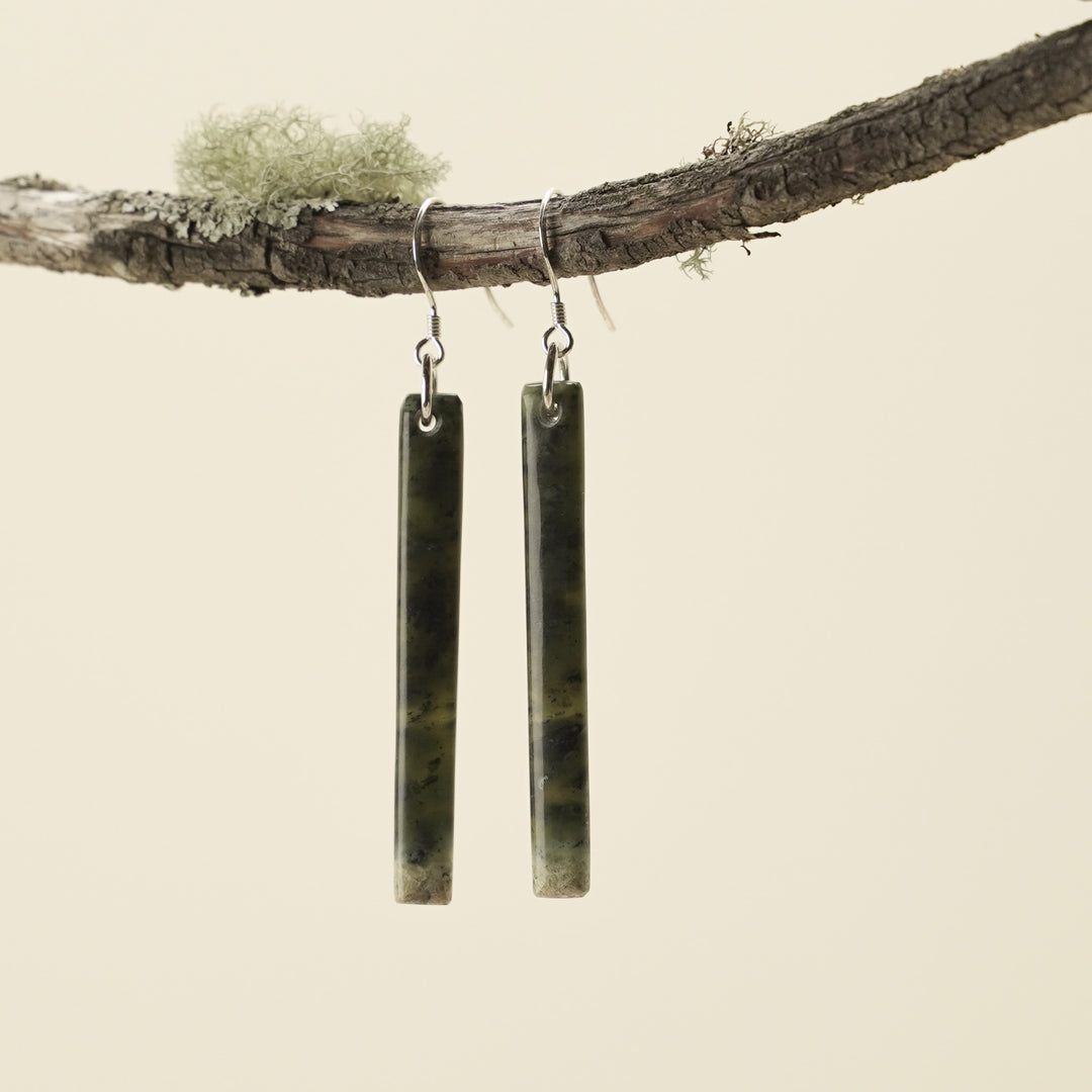Medium Tangiwai Pounamu Earrings 60mm