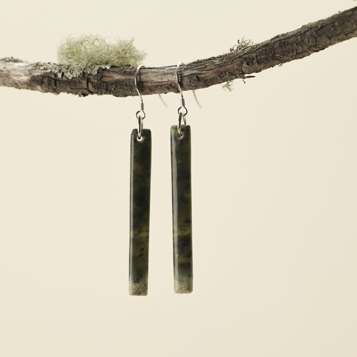 Medium Tangiwai Pounamu Earrings 60mm