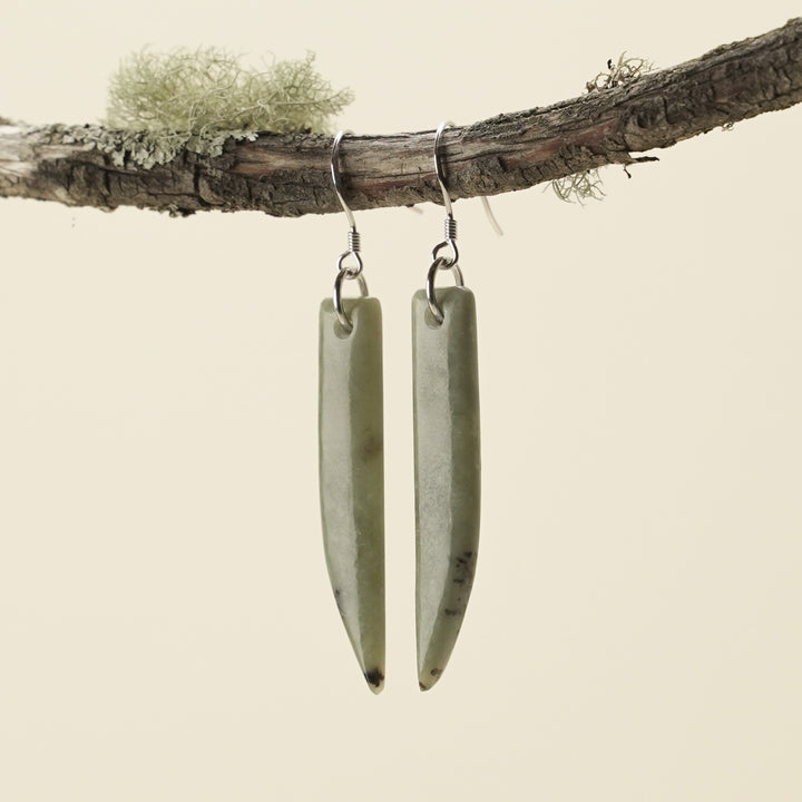 Drop Inanga Pounamu Medium Earrings 60mm