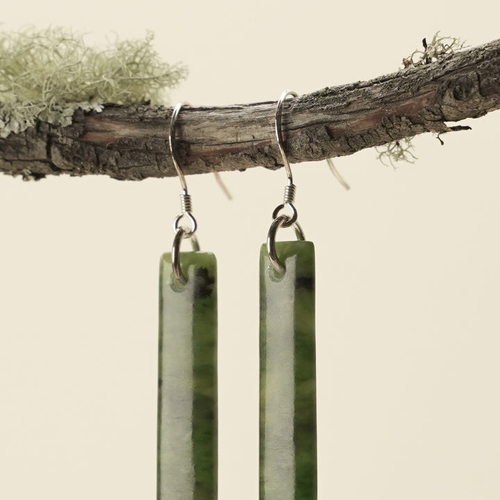 Drop Kahurangi Pounamu Medium Earrings 65mm