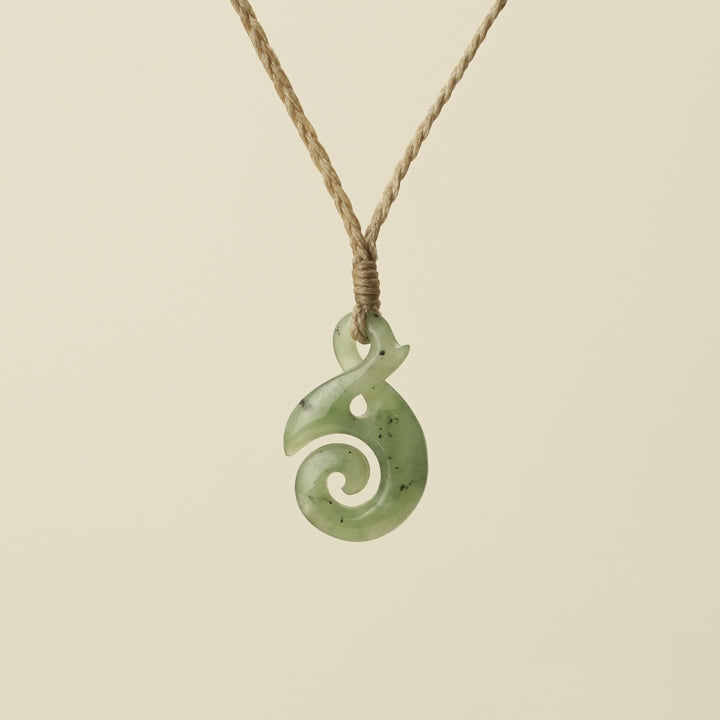 Pikorua Pikopiko Small Greenstone Pendant