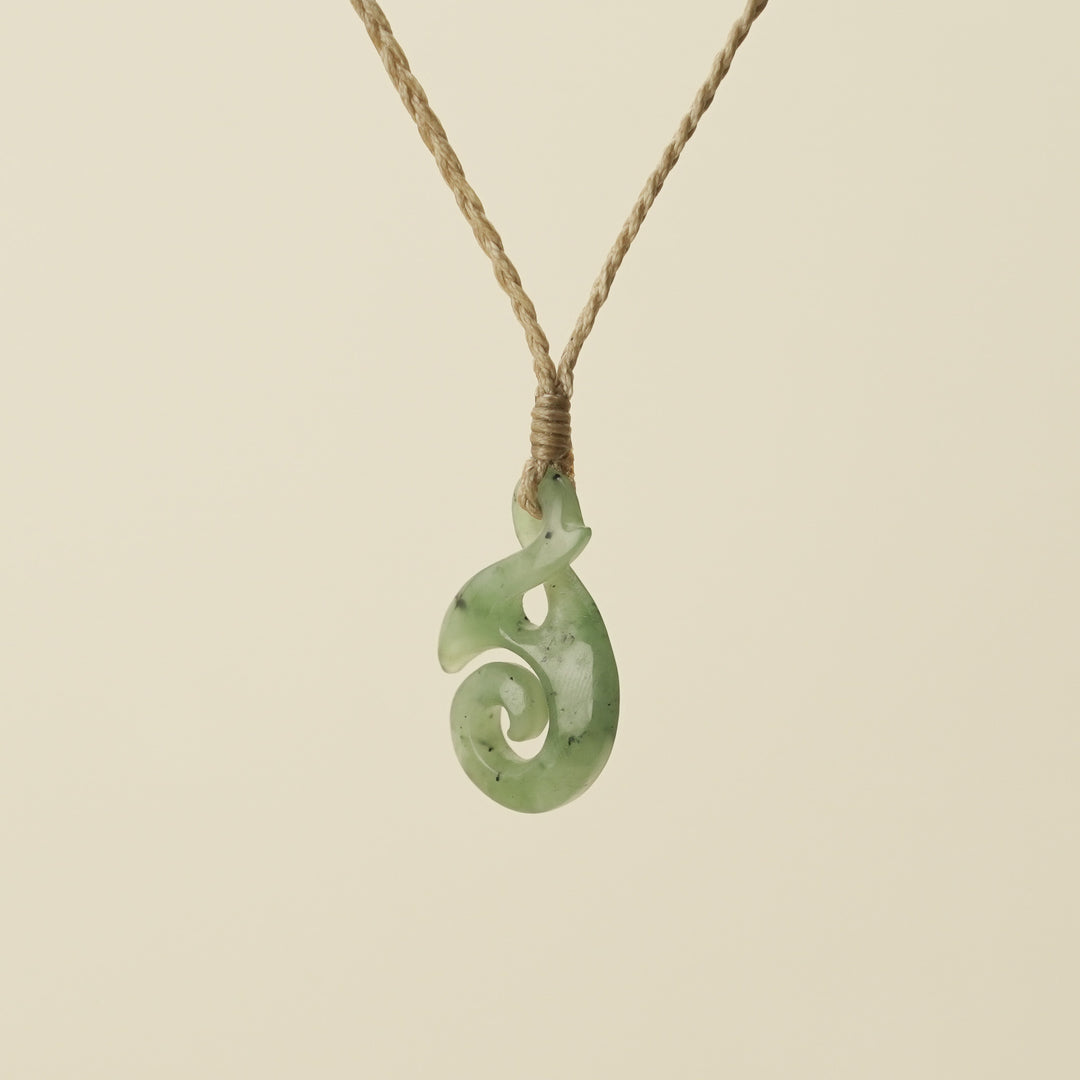 Pikorua Pikopiko Small Greenstone Pendant